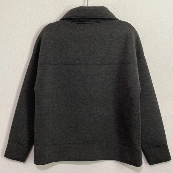 Soul by SoulCylce Spacer Snap 1/4 Zip Sweatshirt Pullover Gray Size Medium - Picture 8 of 10